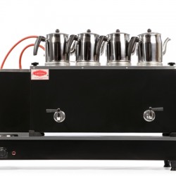 Tiryaki 4 Demlikli Elektrikli Çay Kazanı Mat Siyah 